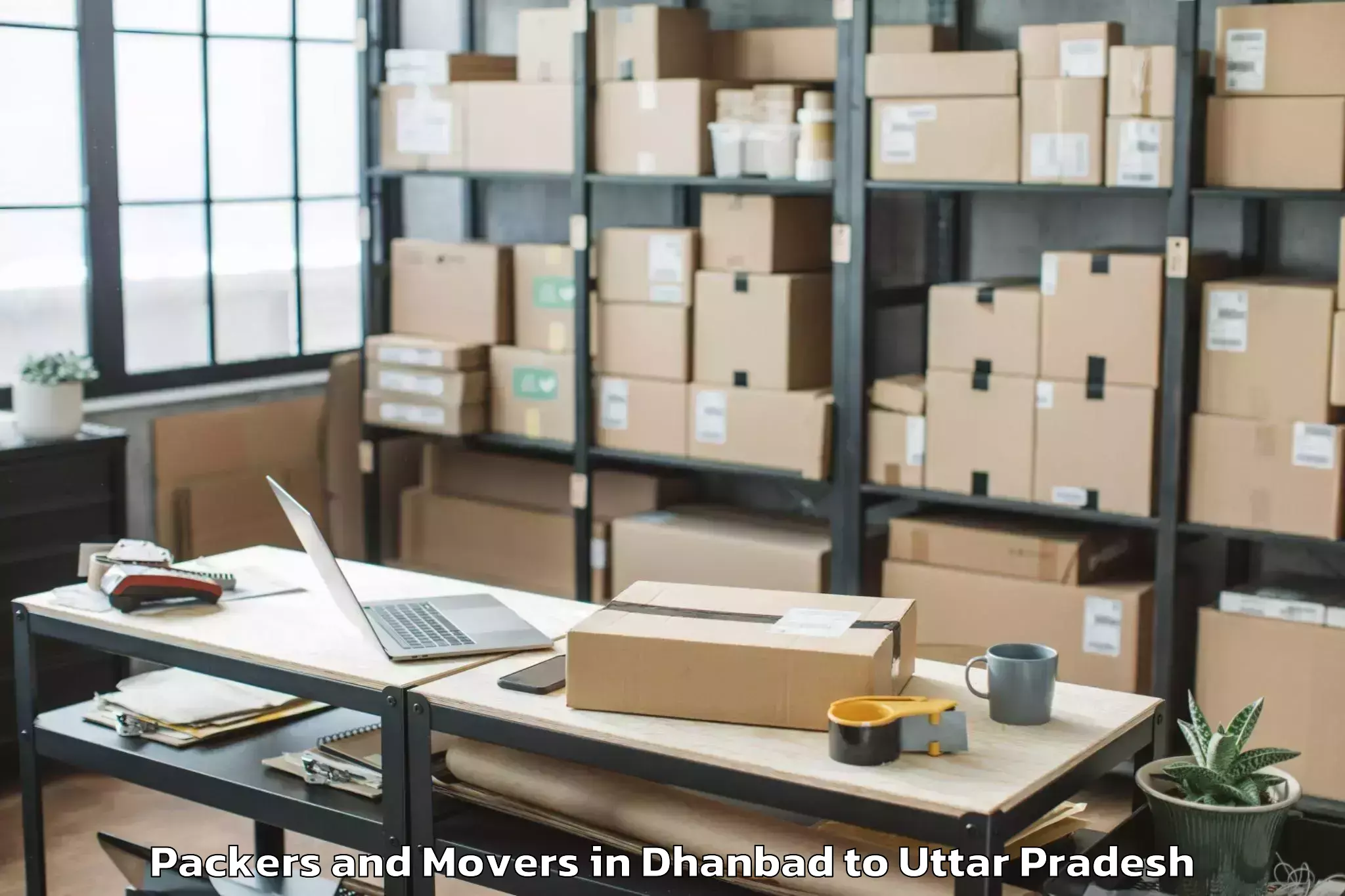 Easy Dhanbad to Jhinjhak Packers And Movers Booking